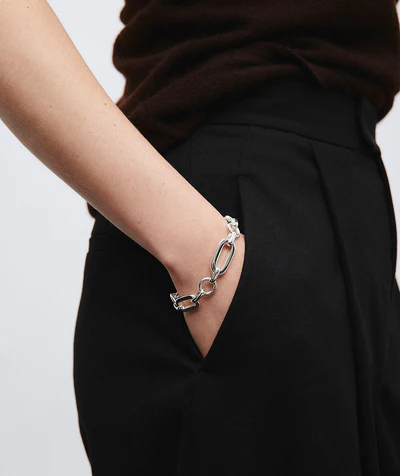 Detalle Pulsera Eslabones Geométricos Bival Vidal & Vidal